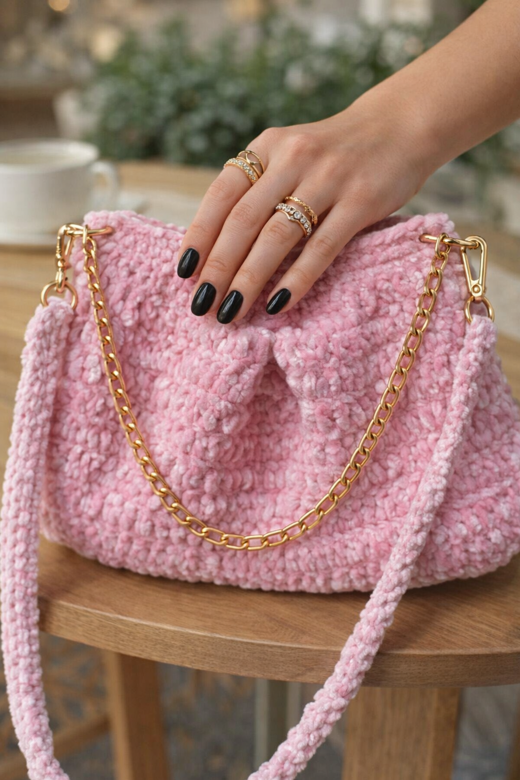 Velvet Hand Bag