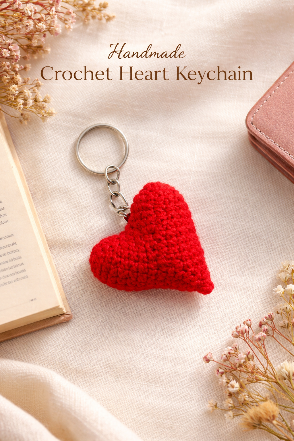 Heart Keychain (Handcrafted)