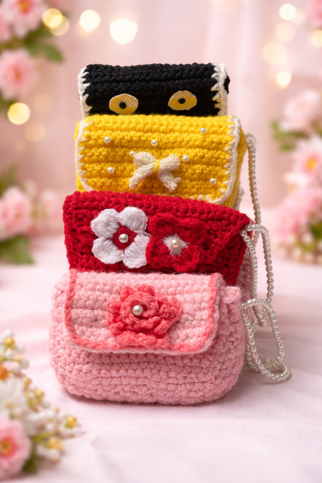 Mini Crochet Hand Bag