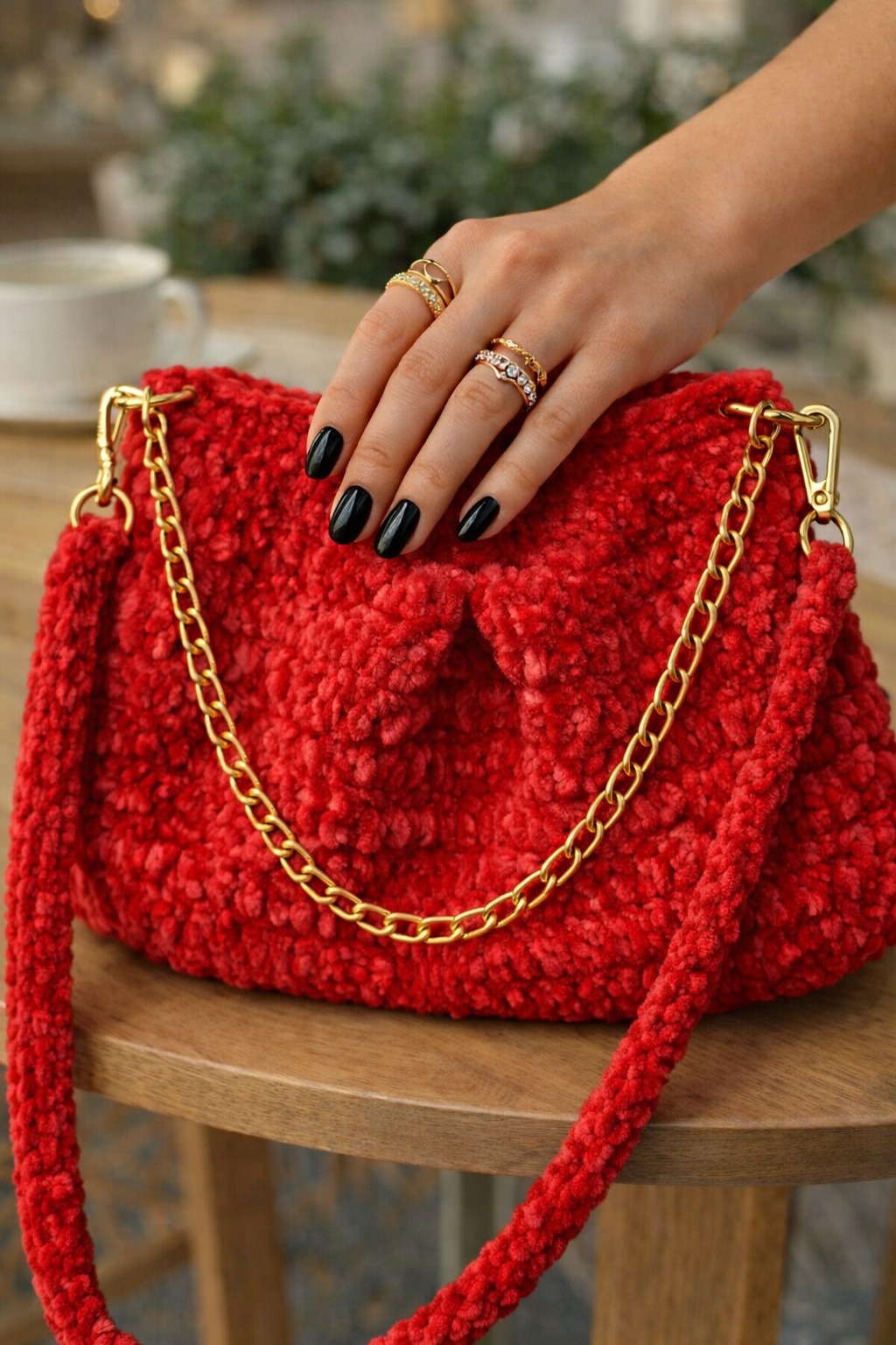 Velvet Hand Bag
