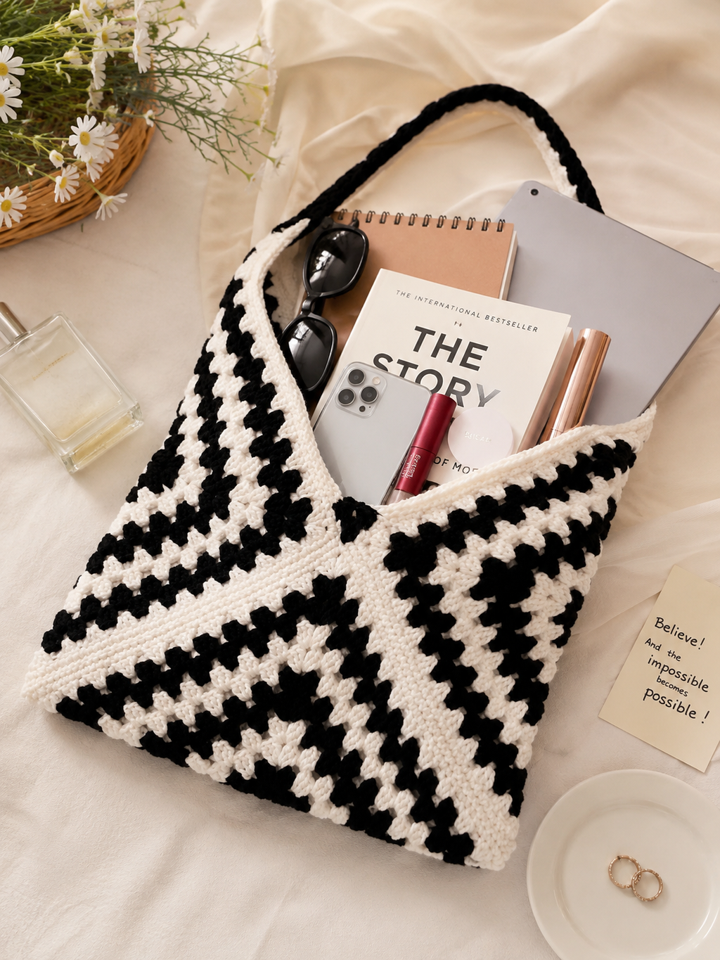 Granny Square Tote Bag